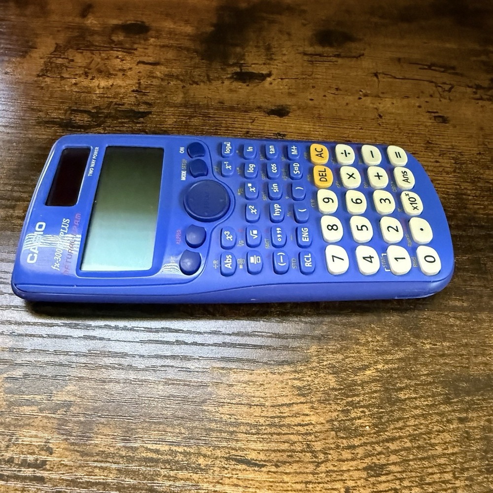 Casio FX‑300ES Plus Scientific Calculator Natural VPAM Two‑Way Power Blue Tested - Picture 5 of 8